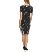DKNY Womens Sport Tie Dyed T-Shirt Dress