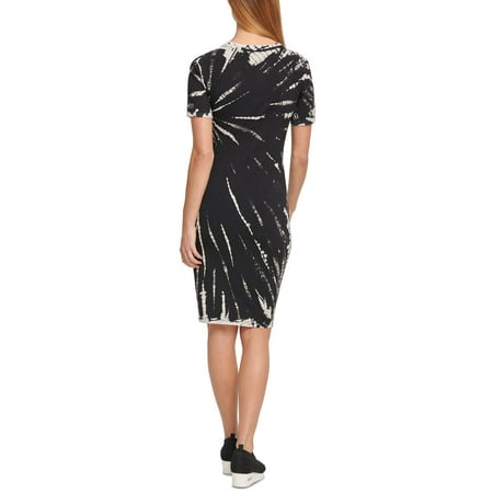 DKNY Womens Sport Tie Dyed T-Shirt Dress