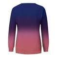 thumbnail image 5 of Outfmvch Sweaters for Women Womens Sweatshirt Womens Casual Striped Pullover Tops Long Sleeve Crewneck Oversized Sweatshirts 2024 Fall Clothes Hoodies for Women Z Purple S Sale, 5 of 5