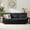 Black, variant on 82" Modern Compressed Snowfleece Fabric 3-Seater Sofa, for Living Room, Bedroom, Office& Entertainment Spaces (Burgundy)