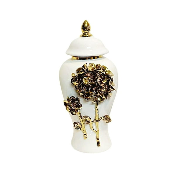 Tarro de para jengibre, jarrón de cerámica, accesorios decorativos, florero de cerámica, tarro de almacenamiento para té, tanque de