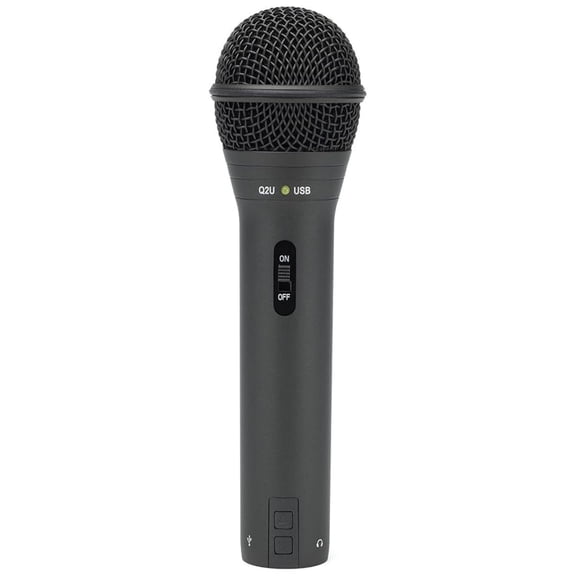 Q2U USB/XLR Dynamic Microphone Recording and Podcasting Pack (Black)