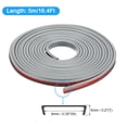 thumbnail image 2 of U-Shape Edge Banding, 16.4ft Self-Adhesive U Channel Edge Protector TPE Flexible Furniture Edge Protector Veneer Edging Trim for Cabinet Table Shelves (9mm, Grey), 2 of 7