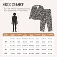 thumbnail image 3 of KLL Bicycles Parts Print Women's Long Sleeve Pajamas with Pants Sleepwear Loungewear 2 Set-X-Large, 3 of 7