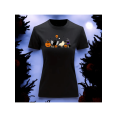 thumbnail image 1 of Playera Blusa De Gatos y Calabazas Dia De Brujas Halloween Dia De Muertos Color Negro Talla Grande Marca Emil SaEs, 1 of 4