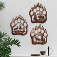 thumbnail image 3 of Bear Wall Decor Bear Wall Decor with Mountain Pine Rustic Cabin Hunting Bear Metal Bear Decor, 3 of 6