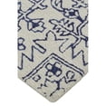 thumbnail image 3 of Weave & Wander Natal 60" x 96" Wool Minimalist Area Rug in Ivory/Navy, 3 of 3