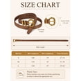 thumbnail image 3 of Punplita Women’s Suede Belt Coffee Belts for Women Casual Jeans, 3 of 5