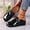 Black, variant on Clogs for Women Mules Shoes - Slip On Womens Comfortable Slides Closed Toe Walking Platform Sandals Black 7.5(40)