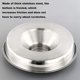 thumbnail image 4 of 2 cuencos de acero inoxidable para cachorros, para comida, agua y cuencos de alimentación, 4 of 5