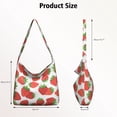 thumbnail image 4 of Canvas Tote Bag for Women Aesthetic Cute Strawberry Women's Handbag for Beach Trendy Gifts, 4 of 5