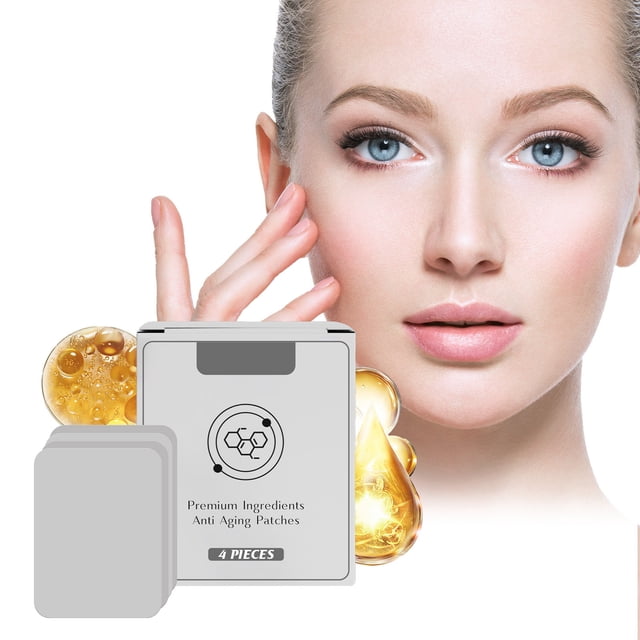 Set de Parche Anti-envejecimiento para Ojos | Mascarilla Suavizante y Reafirmante para el Contorno de Ojos | Reduce Arrugas, Ojeras y Bolsas | Hidratación Profunda, Lifting, Iluminación | 4 piezas