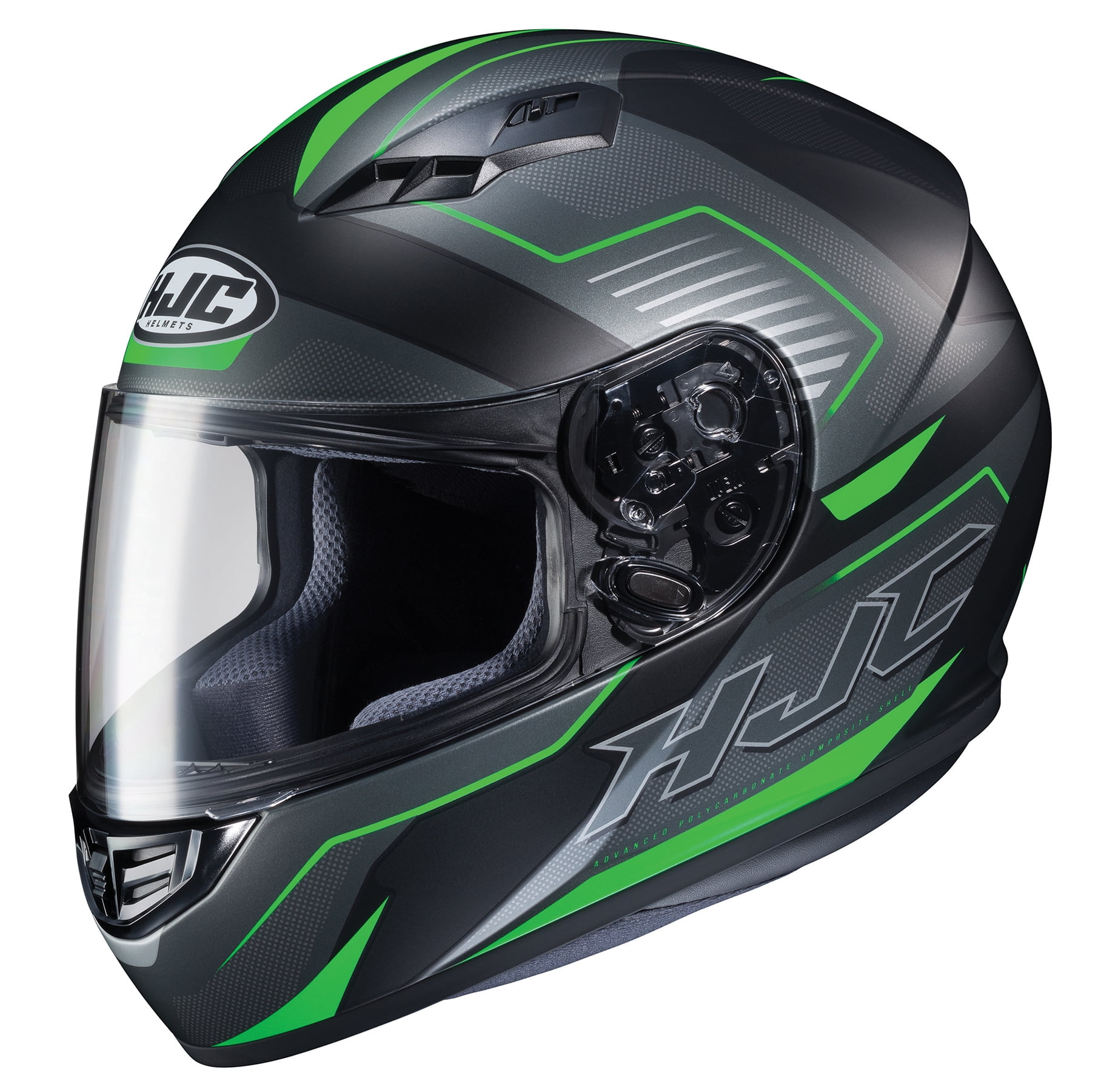 flat green motorcycle helmet