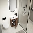 thumbnail image 2 of Concise and Easy-Integrated Design - 18-Inch Freestanding Bathroom Vanity with Ceramic Basin, 2 of 4