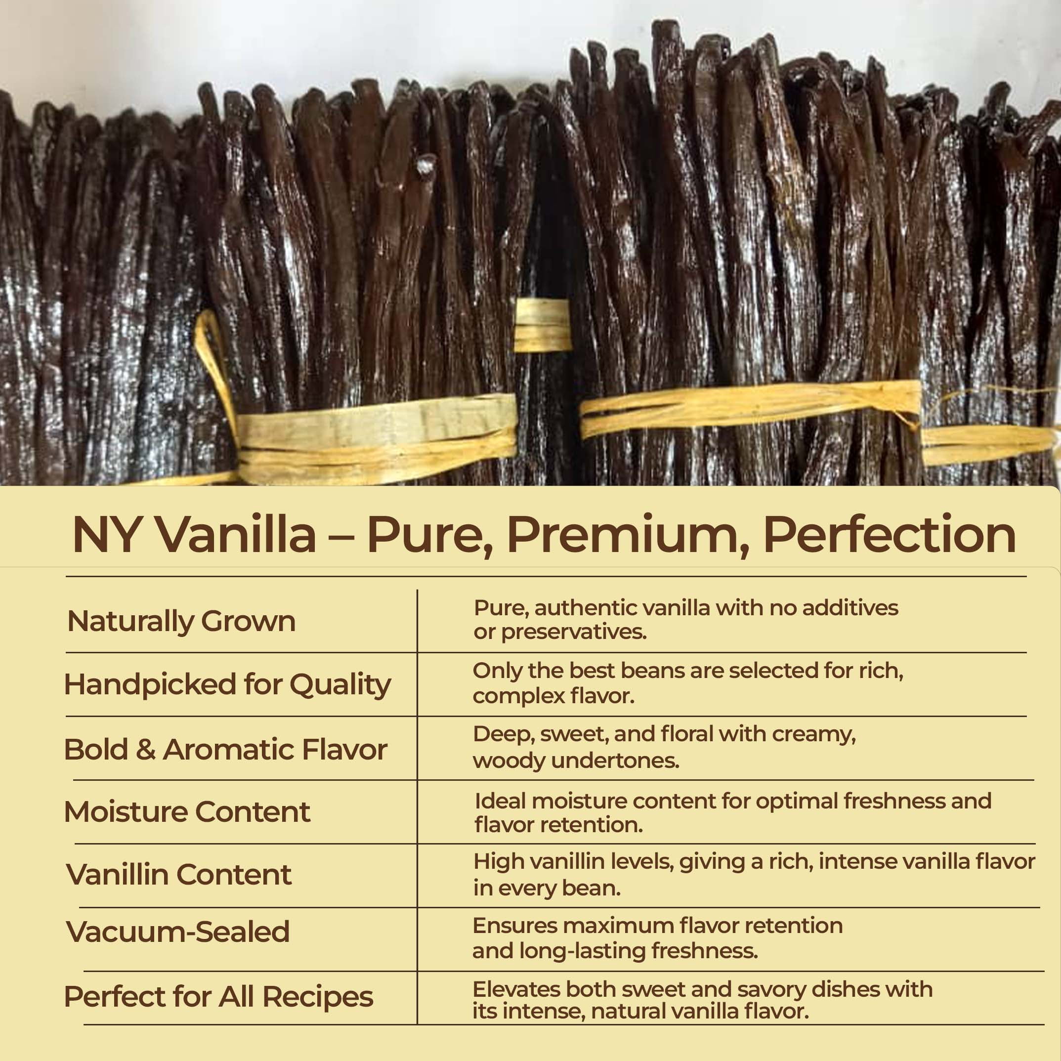 20 Whole Vanilla Beans Grade a+ , Vanilla Beans for Making Extract, 6 -8 inches , Non-GMO. by Akshit