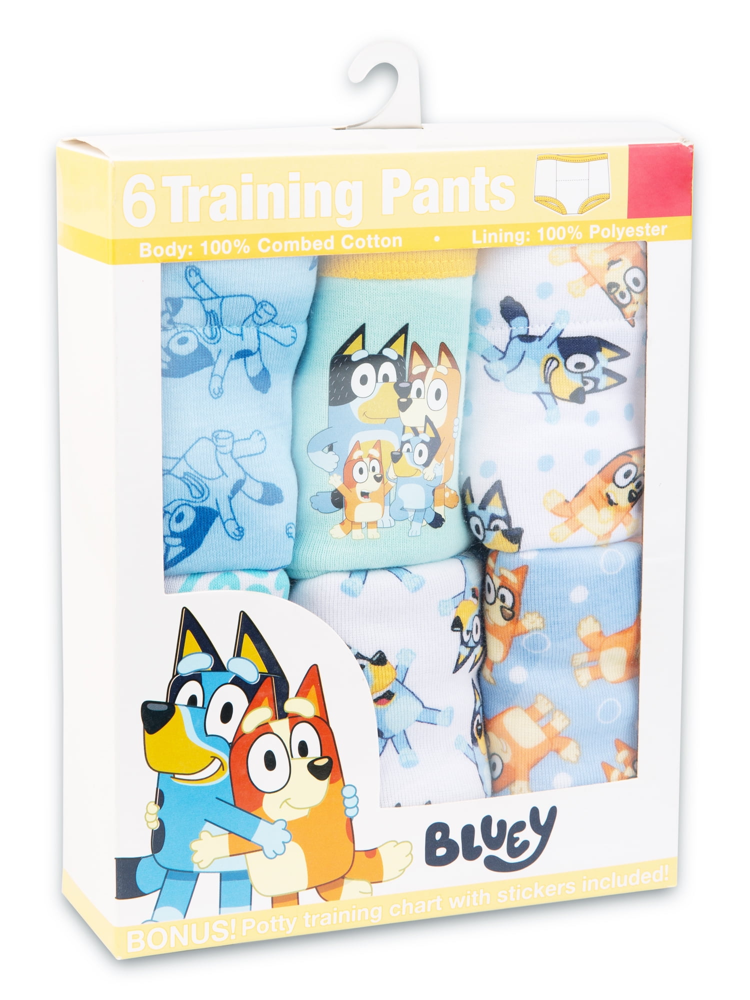 Bluey Toddler Boys' Training Pants, 6 - Pack, Sizes 4T