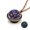 Multicolor Size W6, variant on Luminous Necklace, Double-Sided Universe Planetary Pendant, 2cm Glow in the Dark Couple Chain Souvenir Gift for Her