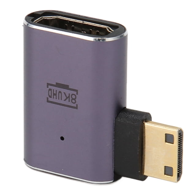 Mini H Dto HD Adapter,Left Angle Mini HD Mini HD Maleto HD Female Adapter K Left Angle HD Adapter Precision Engineered