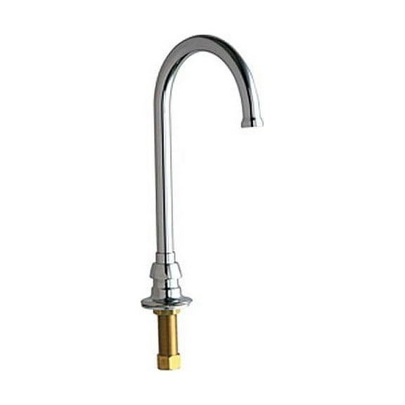 Chicago Faucets 626-Ab Deck Mounted High Arch Utility / Service Spout Fitting - Chrome