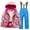 15 Blue, variant on guisaled Snow Suits for Girls Camo Heavyweight Insulated Snowsuit Hooded Warm Fleece Lined Witer Jacket and Snow Bib Waterproof Windproof Ski Suits
