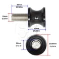 thumbnail image 2 of Black Kawasaki Mini Swingarm Spools Sliders 10mm Bolts Ninja ZX 6R 9R 10R 14R RR, 2 of 3