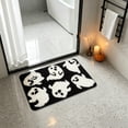 thumbnail image 5 of Miwamany Halloween Velvet Floor Mat, 16x24 Inch Super Soft Plush Door Mat, Non Slip Absorbent Washable Bathroom Rug for Entryway Kitchen, Spooky Indoor Holiday Home Decor Accent, 5 of 6
