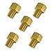 thumbnail image 3 of Brass Inverted Flare Fitting, Brake Line Adapter, Male Connector, 3/16" Tube OD x 1/8" NPT Male, 5pcs, 3 of 4