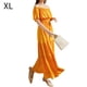 thumbnail image 1 of Vestido largo informal Monstrate amarillo XL, 1 of 7