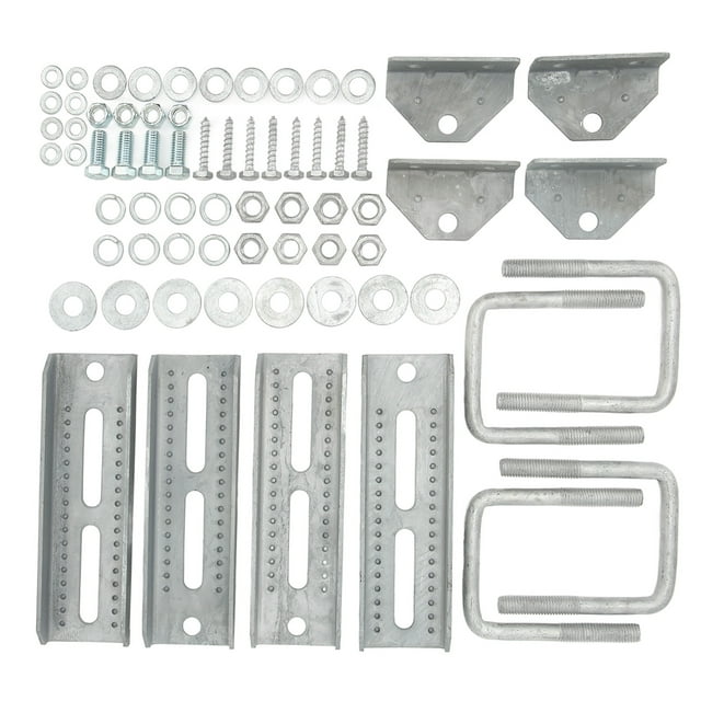 Swivel Bunk Bracket Kit, Swivel Top Bracket Sturdy Construction High Hardness Adjustable For 3x3 Boat Trailer Member