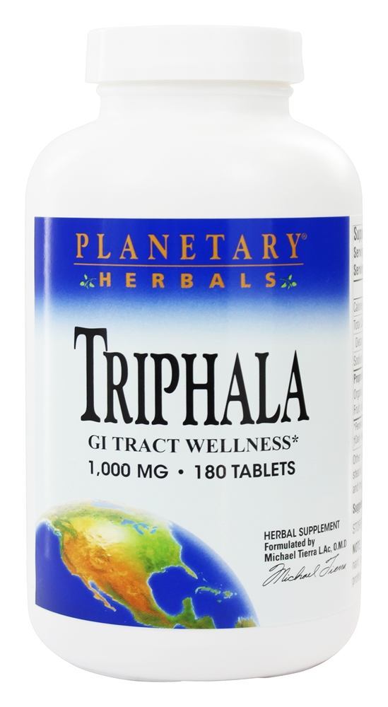 Herbals Triphala, GI Tract Wellness, 1,000 mg, 180 Tablets