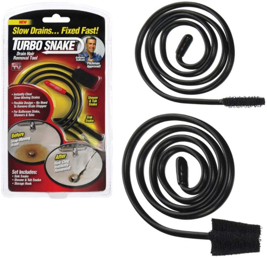 Flexible Stick Drain Opener  Shower Drain Cleaning Tool - Professional Drain Clog Remover, Hair Catcher - Plumbing Auger Clog Remover Drain Snake