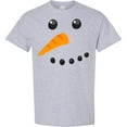 thumbnail image 3 of Inktastic Snowman Face T-Shirt, 3 of 5