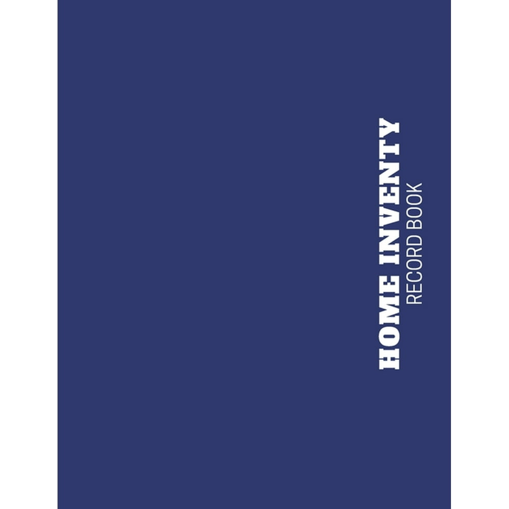 home inventory record book Record Household Property, List Items & Contents for Insurance