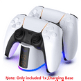 thumbnail image 4 of JIAHAOO Dual Controller Charger for PS5 LED Charging Station Fast Charging Dock for DualSense Gamepads White, 4 of 8