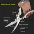 thumbnail image 3 of Kitchen Scissors Stainless Steel Kitchen Shears Heavy Duty Chicken Bone Cutting Shears Sharp Utility Scissors Meat Scissors Poultry Shears Food Cooking Scissors for Home Kitchen, 3 of 7