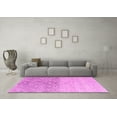 thumbnail image 3 of Ahgly Company Indoor Round Abstract Pink Modern Area Rugs, 3' Round, 3 of 4