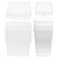 thumbnail image 1 of WEUVEB 8Pcs Square Reptile Box for Reptiles Turtles Spiders Snakes Hermit Crabs Insects, 1 of 8