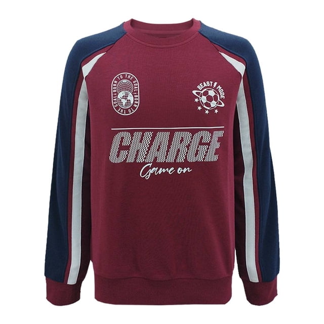 Sudadera George Para Hombre, Estilo Soccer Vino Talla G