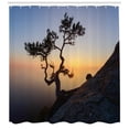 thumbnail image 3 of Ambesonne Mountain Shower Curtain, Picturesque Black Sea, 69"Wx75"L, Multicolor, 3 of 3