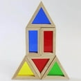 thumbnail image 1 of serony Rainbow Blocks Reflection DIY Construction Blocks Rainbow Blocks Construction Building Sets Montessori Building for Preschool Kids, 1 of 9