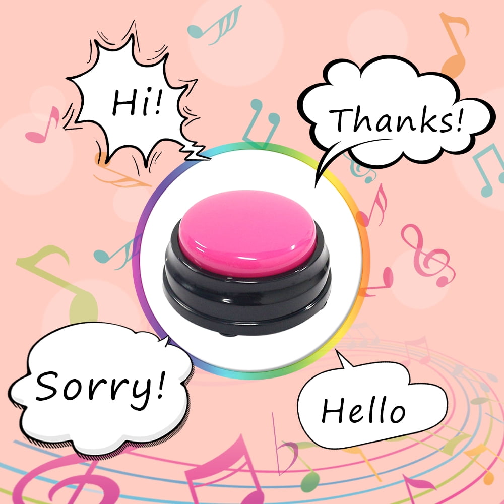 Small Size Easy Carry Voice Recording Sound Button for Kids Interactive Toy C8K9 