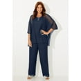 thumbnail image 4 of Catherines Women's Plus Size Petite Ritzy Cardigan & Tank Set, 4 of 5