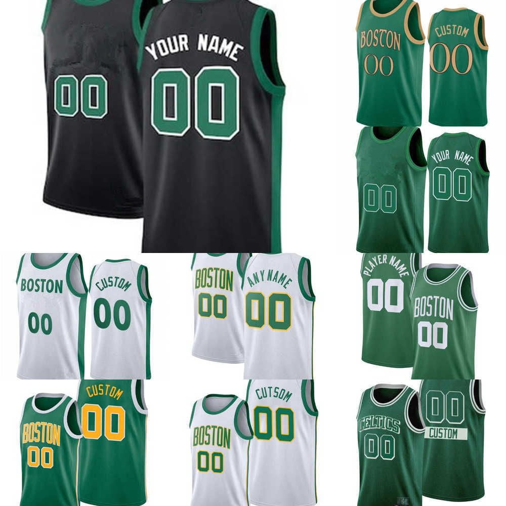 NBA-Boston''Celtics''custom Men Women Youth 40 Luke Kornet 43 Justin  Jackson 33 Larry Bird Jayson 0 Tatum Jaylen 7 Brown Basketball Jerseys 