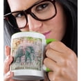 thumbnail image 2 of 3drose, Elephant Illustration with Typography, 15oz Two-tone Green Mug, 2 of 6