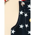 thumbnail image 5 of Bagilaanoe 4th of July Jumpsuit Shorts for Toddler Baby Girl Sleeveless Stars Stripes Print Romper Overalls 12M 18M 24M 3T 4T 5T Kids Independence Day Outfits, 5 of 9