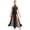 Black, variant on Women Lyrical Dance Dress Flowy Skirt Leotard Rhinestones Split Maxi Dress Contemporary Dancewear Orange L