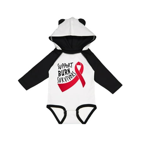 

Inktastic Support Burn Survivors- red ribbon Gift Baby Boy or Baby Girl Long Sleeve Bodysuit