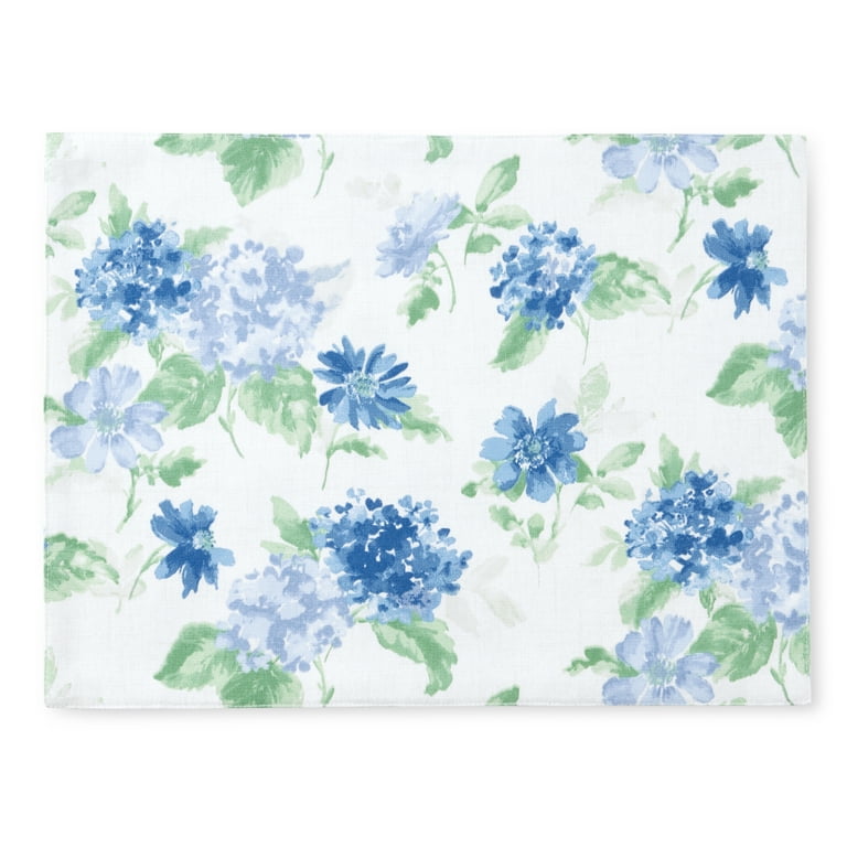 Blue Floral Placemat Set (4-Pack) Blue Floral Placemat Set (4-Pack)