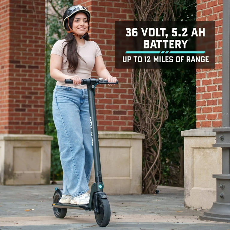 GOTRAX Rival Adult Electric Scooter, 8.5" Pneumatic Tire, Max 12 mile Range and 15.5Mph Speed, 250W Foldable Escooter for Adult, Charcoal Gray
