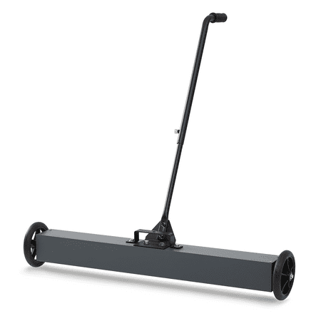 

DSSTYLES 36 Heavy Duty Magnetic Sweeper with Wheels 50 Lbs Capacity Rolling Magnetic Floor Sweeper with Release Handle
